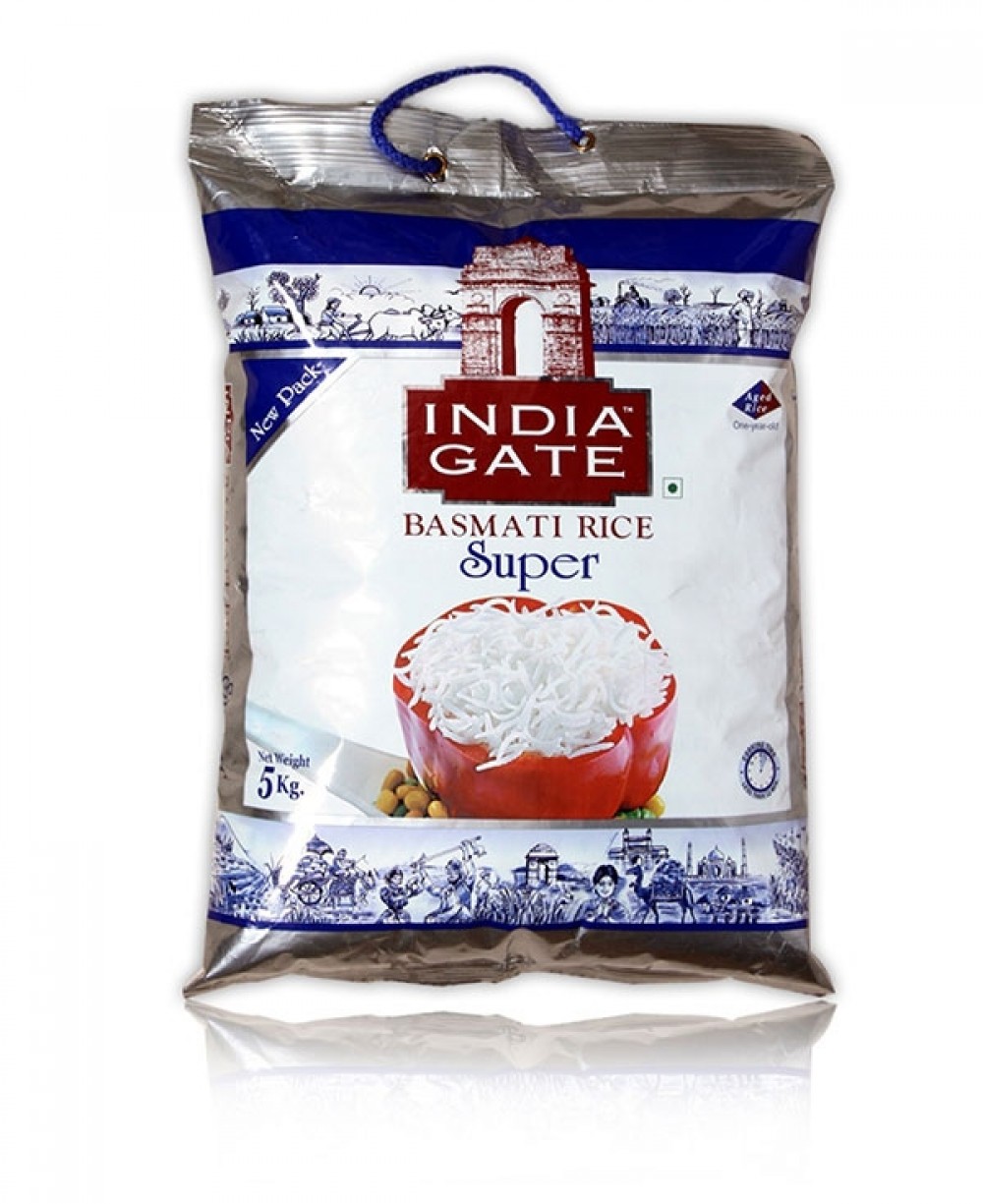 India Gate Basmati Rice Super 5kg - Budh Vihar Delhi