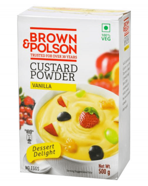 BROWN & POLSON CUSTARD POWER VANILA 500GM