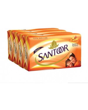 SANTOOR SANDAL & TURMERIC BAR 400G