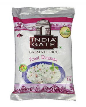 INDIA GATE FEAST ROZZANA BASMATI RICE 1KG