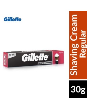 GILLETTE REGULAR SHAVING CREAM 30GM