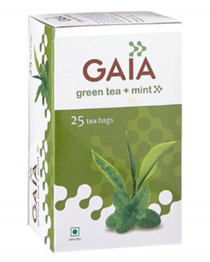 GAIA GREEN TEA MINT BEG 25 PCS