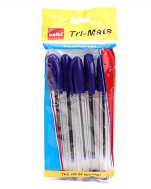 CELLO TRI-MATE BALL PEN 5 PCS