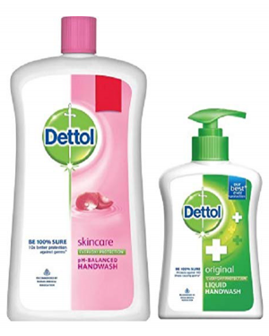 DETTOL SKIN CARE HANDWESH 900ML 200ML FR