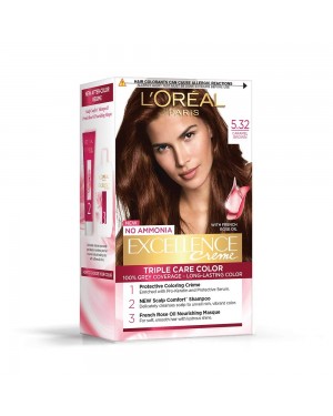 LOREAL EXCELLENCE CREAM 5.32 CARAMEL BROWN