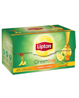 LIPTON HONEY LEMON GREEN TEA 10 TEA BAGS 