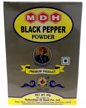 MDH BLACK PEPPER POWDER 50GM