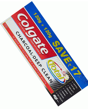 COLGATE TOTAL CHARCOAL DEEP CLEAN 240G