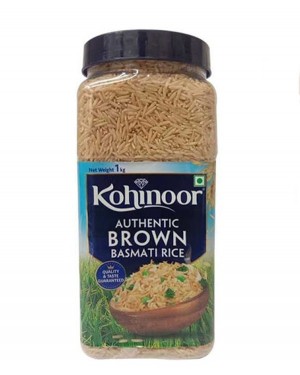 KOHINOOR BROWN BASMATI RICE JAR 1 KG