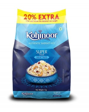 KOHINOOR SUPER VALUE BASMATI RICE 1 KG