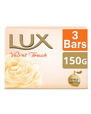 LUX SOAP VELVET TOUCH 3 PACK 150 GM